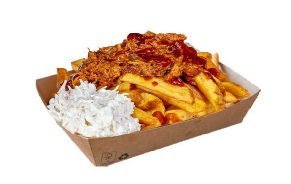 Gourmet frites met pulled pork