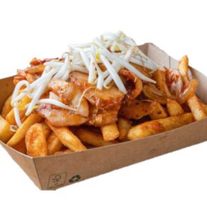 Gourmet frites met hete kip