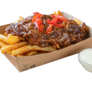 Gourmet frites met stoofvlees